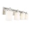 Z-Lite Soledad Vanity, 4-Light, 31.5 In.W x 6 In.L x 7.5 In.H, Brushed Nickel/White 485-4V-BN - alternate 6